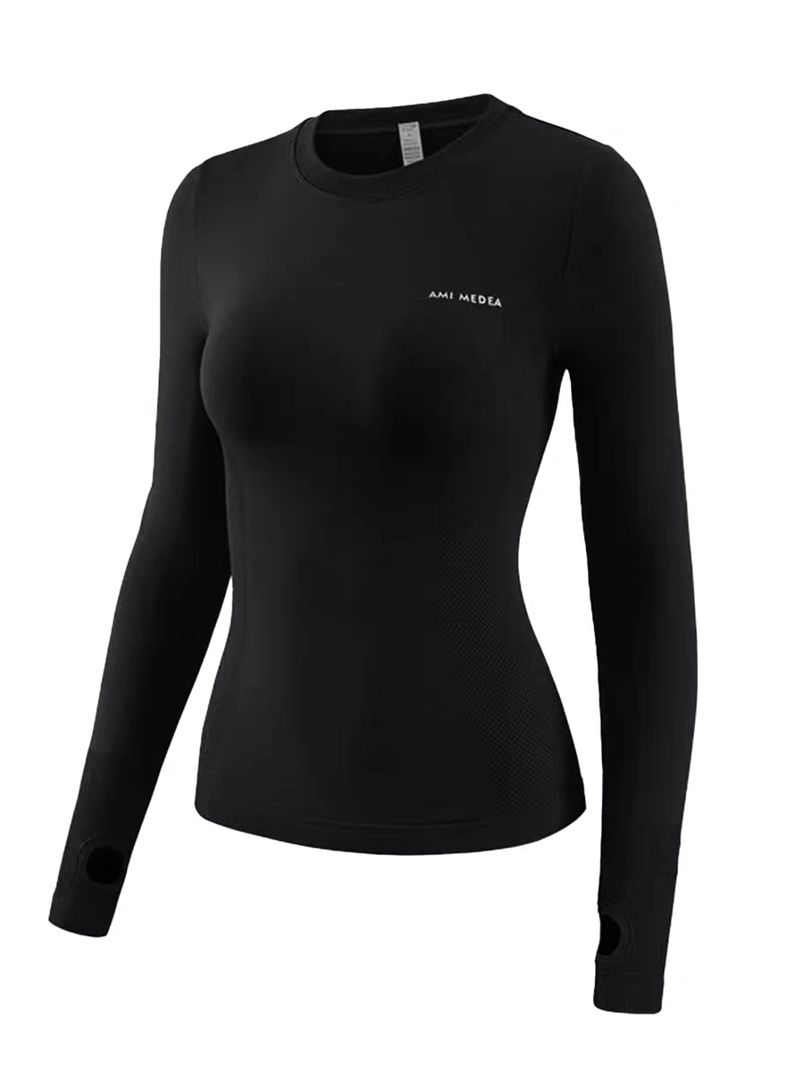 Yoga Clothes for Women in Autumn and Winter Slimming Sports Tops Slim Running Pilates Elastic Training Sports Tights