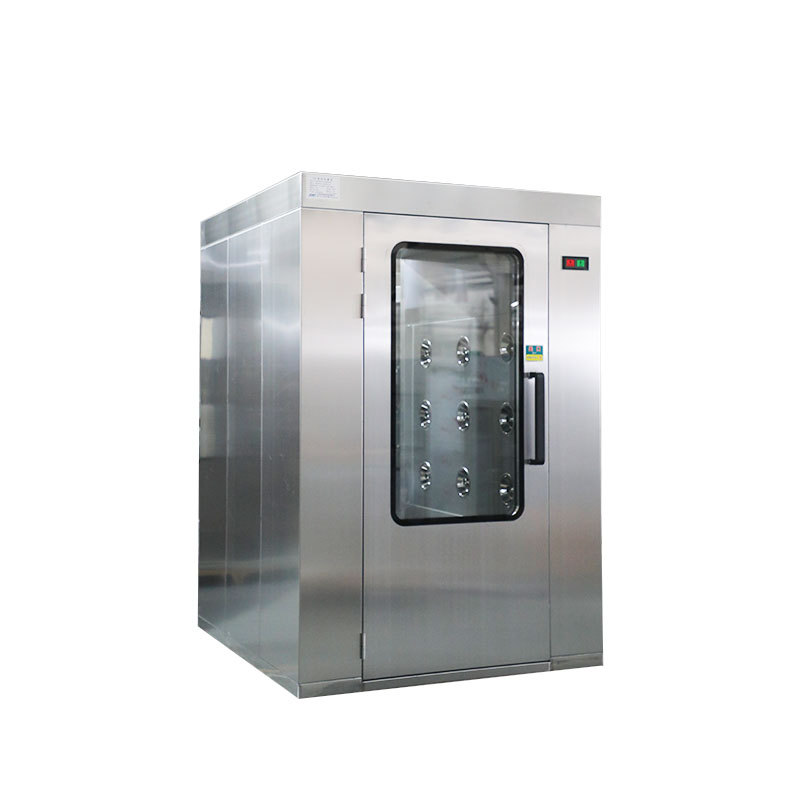 Adjustable Shower Time in the Purification Workshop, Double-Door Interlocking Automatic Induction Shower, Stainless Steel Shower Room