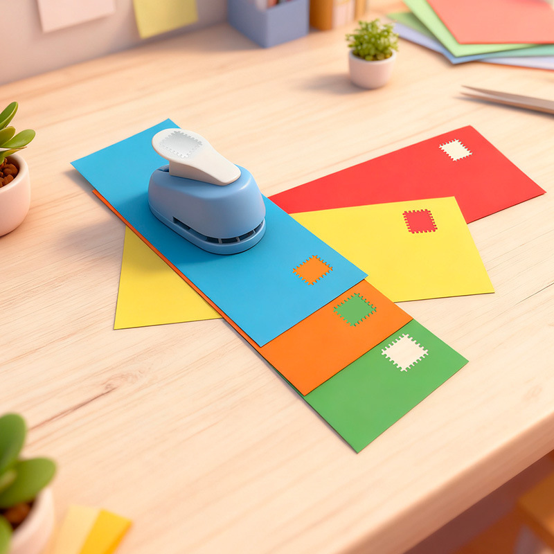 Effort-Saving Stamp Embossing Tool Square Punch Lace Border Embossing Tool DIY Journal Embossing Tool Manual Embossing Machine