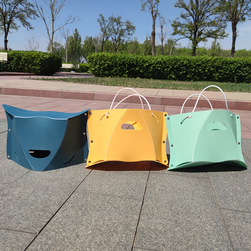 Carefully Selected Plastic Folding Stool, Small Stool for Barbecue, Picnic, Camping, Painting, Walking, Portable Plastic Stool