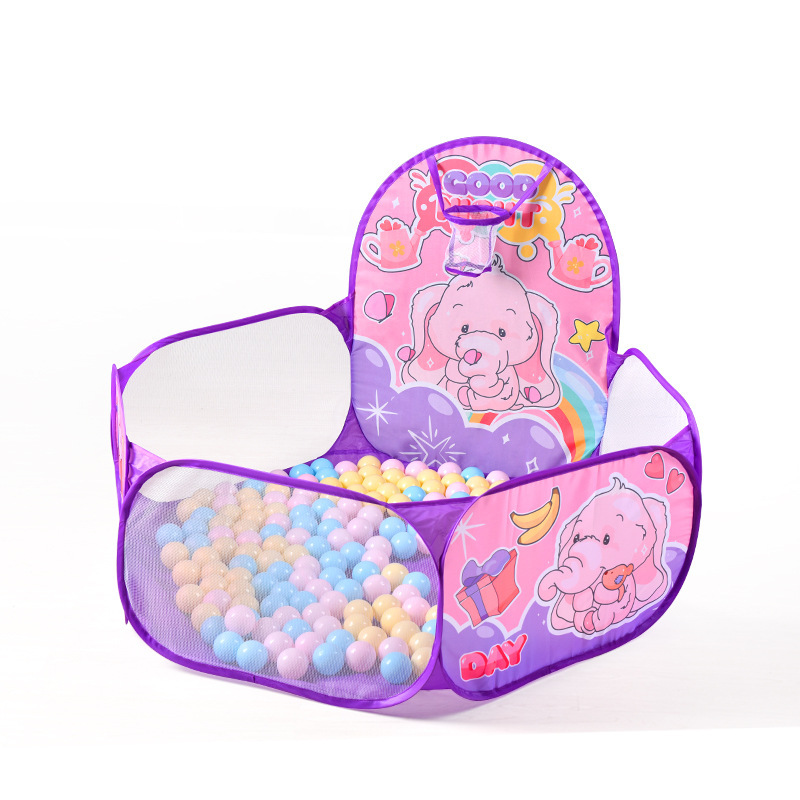 Cross-border children's ball pool foldable fence ocean ball toy tent baby play house color wave pool wholesale