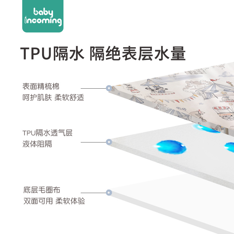 Diaper pad waterproof washable newborn baby diaper pad cartoon newborn baby diaper pad physiological period menstruation pad