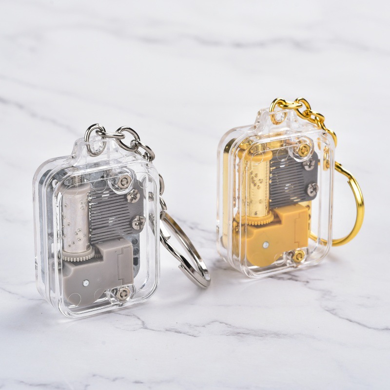 Keychain pendant Music Box Music Box creative gift wholesale tourist souvenir DIY Sky City