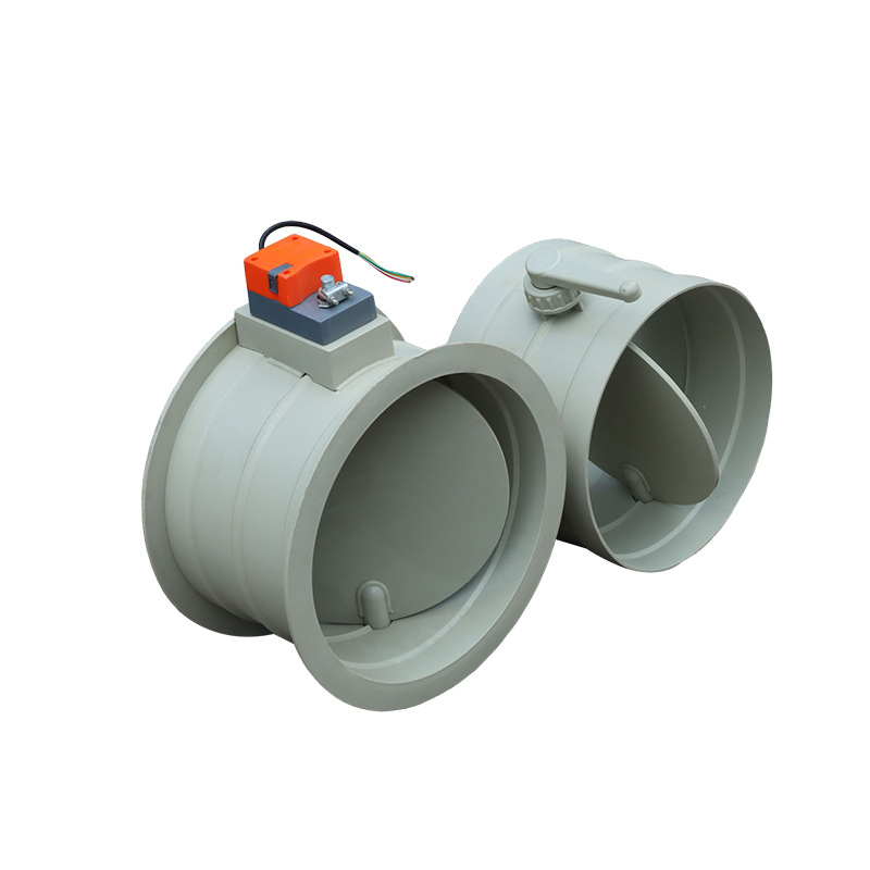 Pp Manual Air Volume Control Valve Injection Molding One-Piece Laboratory Chemical Ventilation Duct Valve Pp Air Valve