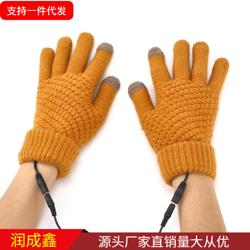 USB touch screen heating gloves USB warm gloves USB electric heating gloves detachable electric heating gloves winter warm