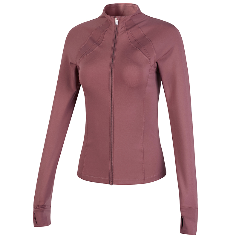 Fitness Jacket for Women, Autumn and Winter Yoga Wear, Slimming Sports Long-Sleeve Training Top, Tight-Fitting Top, Versatile and Stylish