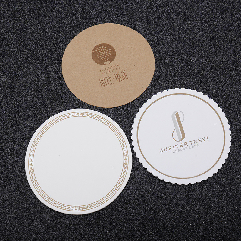 Coffee Blank Disposable Coaster Paper Absorbent Coaster Hotel Hotel Bar Tea Paper Coaster Square Coaster