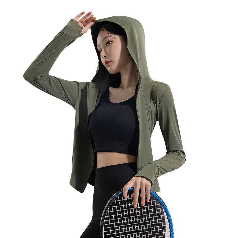 Dopamine Sunscreen Clothing Lightweight Women's Quick-drying Breathable UV-resistant Ice-sensitive Hooded Sunscreen Outdoor Clothing
