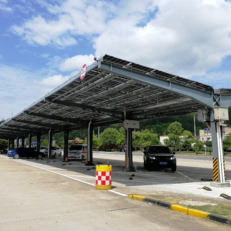 Solar Photovoltaic Carport Steel Beam New Energy Power Generation Car Parking Shed Steel Structure Bracket Beam Car Shed