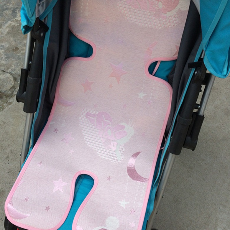 Baby stroller mat cushion children's car seat cushion bamboo charcoal ice silk breathable baby car mat