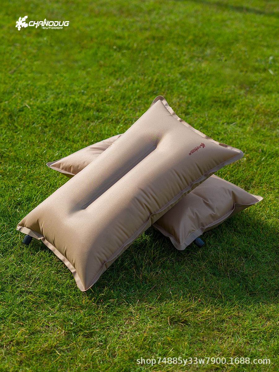 Outdoor Self-Inflating Pillow, Camping Tent Air Cushion Pillow, Office Lunch Break Pillow, Self-Driving Travel Portable Pillow