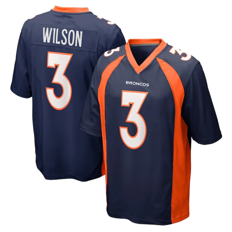 Broncos Jersey Broncos Embroidered Football Uniform Foreign Trade Wholesale 3 # Wilson 30 #   5 #   2 #