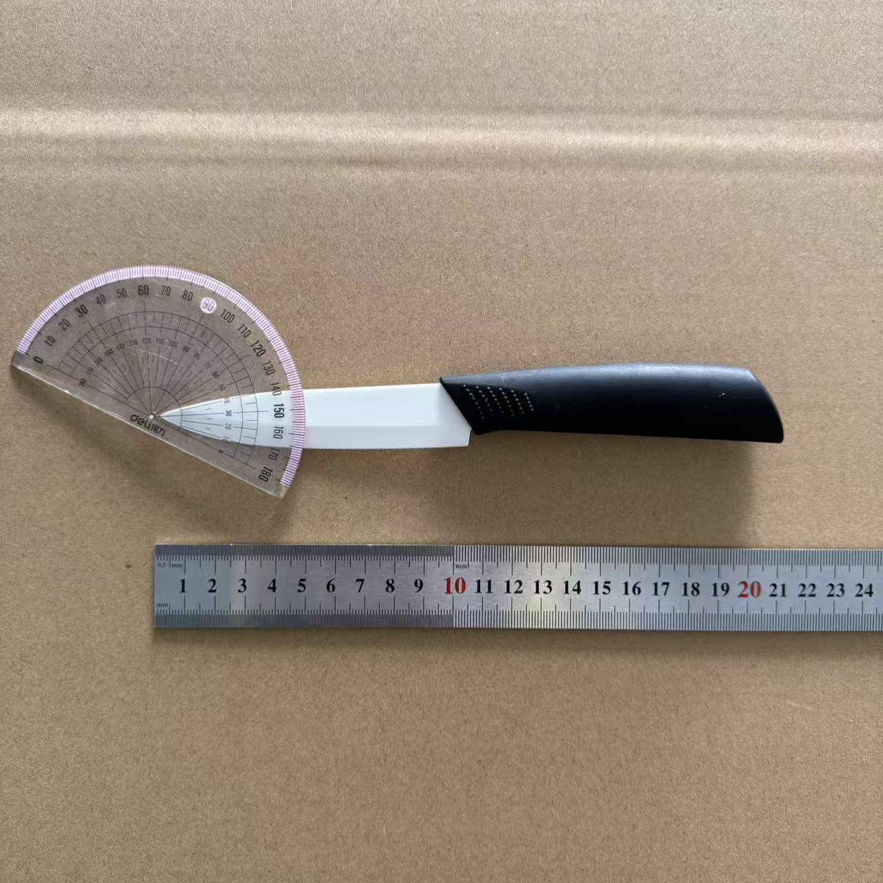 4inch Ceramic Knife Fruit Knife with Sheath Classic Handle Sharp Ceramic Healthy Household Knife for Cutting Melons and Fruits