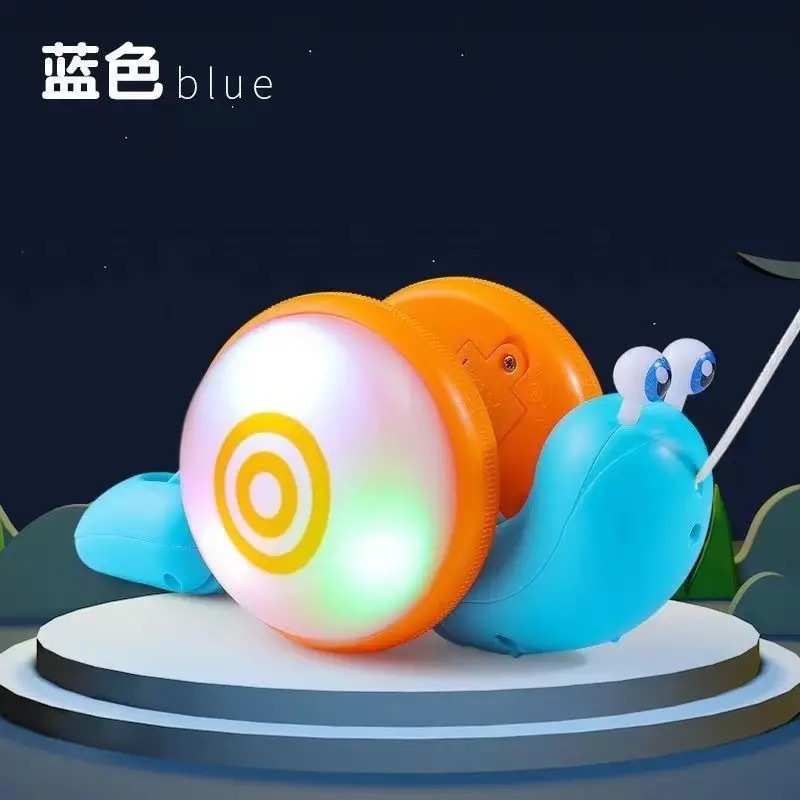 Explosions Lying Rope Snail Children's Pull Rope Towing Line Sneaking Baby Pull Line Toddler Luminous Sound Small Toy