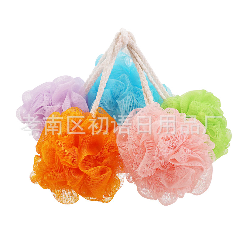 Bath Sponge Ball, Non-Dispersing Bath Ball 10g, Bath Scrub Flower 20g, Bath Towel for Washing, Portable Individual Packaging