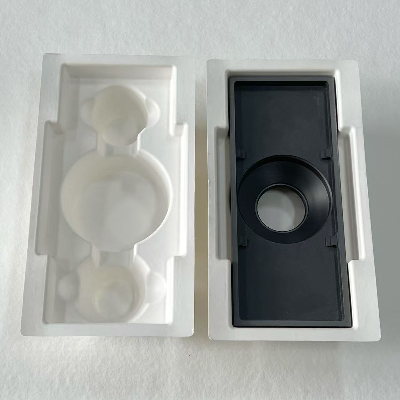 Paper Pulp Molding, White Pulp, Environmentally Friendly, Biodegradable, Shock-Proof and Drop-Proof Floor Drain Paper Inner Tray