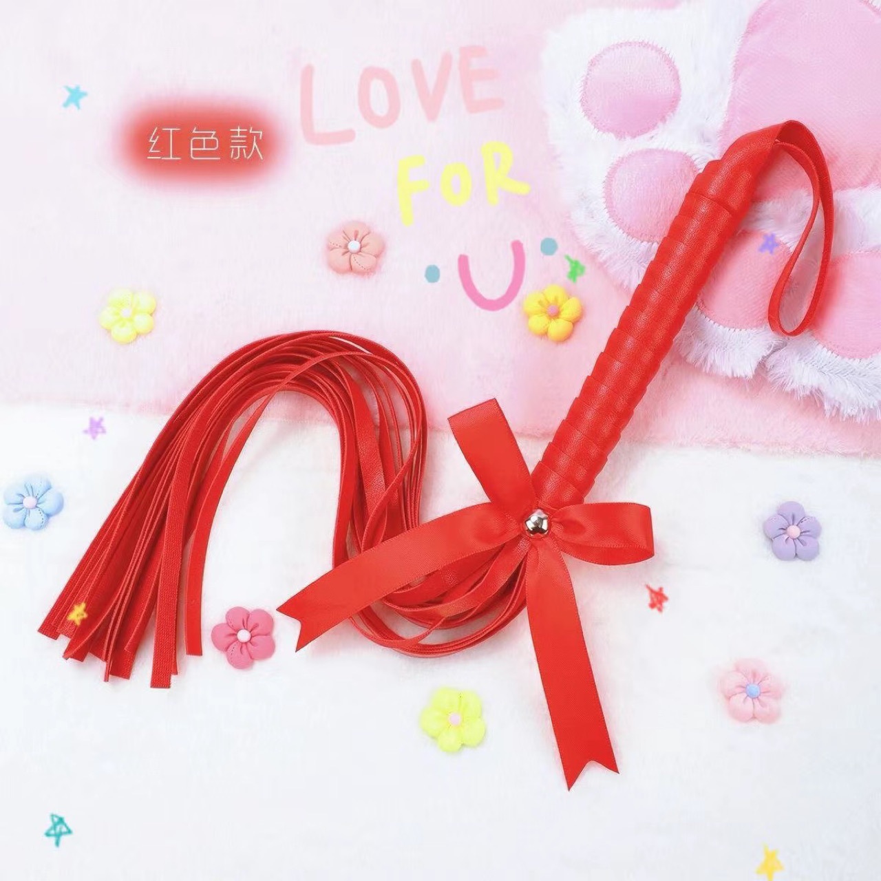 Flirting Feather Teasing Stick, Sexy Hand Slap, Sm Butt Spanking, Leather Whip, Adult Sex Tool Supplies