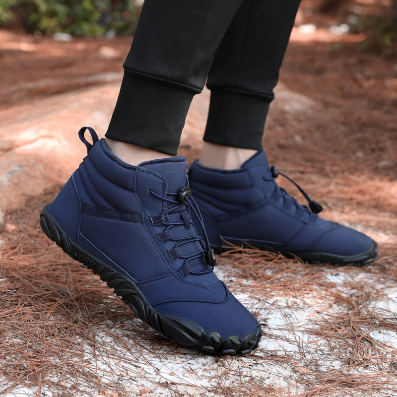 6800 Factory Direct Sales Cross-Border Waterproof Non-Slip Fleece-Lined Cotton Slippers Couple Style Can Be Worn Outside for Warmth and Leisure