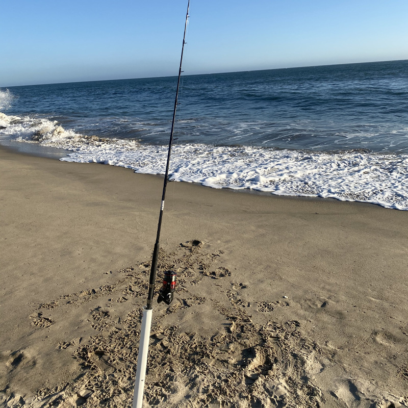 Sand Spike Pvc Fishing Rod Sand Holder for River, Lake and Stream Fishing