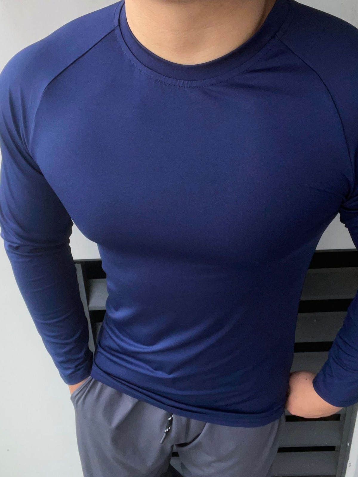 Autumn Sports Elastic Tight Training Long-Sleeved Bottoming Shirt Super Elastic Top Outdoor Figure-Showing Running Iron T-Shirt