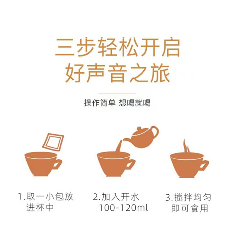 Guangyao Baiyunshan Xingqun Houttuynia Herbal Tea Solid Drink 16 Bags of Honeysuckle Granules for Men and Women Summer