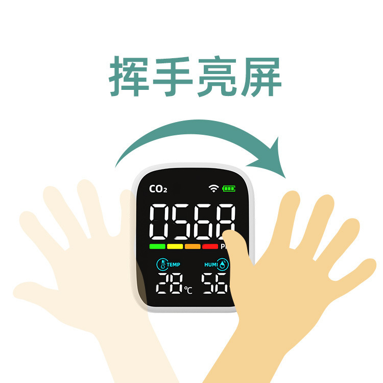 Infrared Sensing Carbon Dioxide Detector Tuya Temperature Humidity Co2 Composite Air Detector Detection