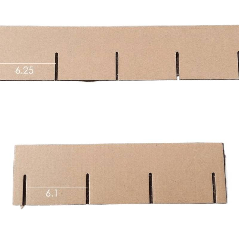 Knife Card Tic-Tac-Toe Partition Card Board Inner Grid Inner Tray Lined with Cardboard in Stock, Free Assembly