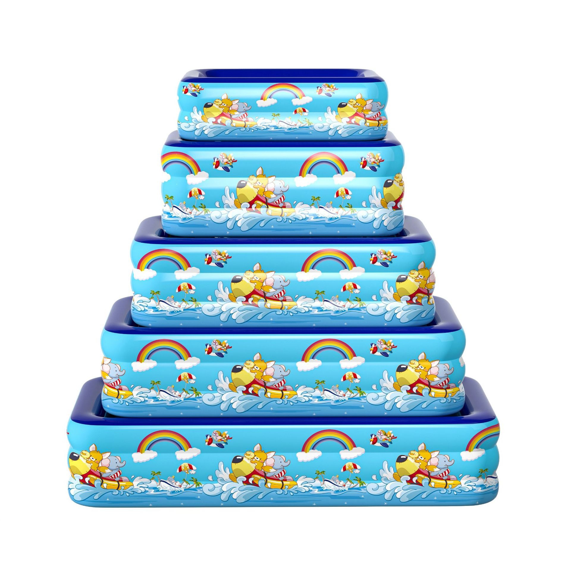 Inflatable Swimming Pool Thickened Indoor Square Children's Swimming Pool Home Inflatable Pool Outdoor Inflatable Swimming Pool