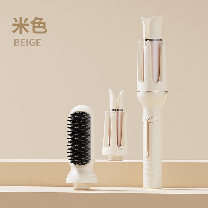 New Multifunctional 3-in-1 Curling Iron for Big Waves, Large Curls, Electric Curling Iron, Straightening Comb, Multi-Head Curling Iron