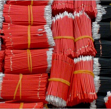 Thick Solder Connecting Wire Red White 8cm Solder Wire Double-Ended Solder Wire Diameter 2mm Flying Wire