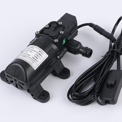 Manufacturer Supplies 12V Car Washer Electric High-Pressure Portable Water Pump All-Copper Household Car Wash Tool Water Gun