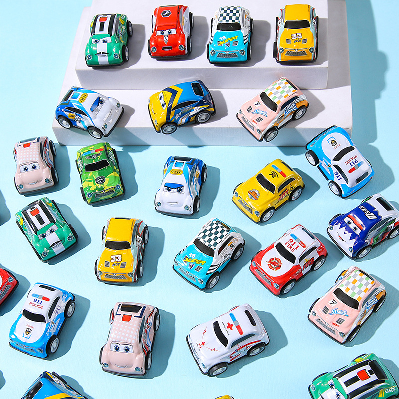 Pull back car mini alloy aircraft children's car model toy metal iron car kindergarten gift