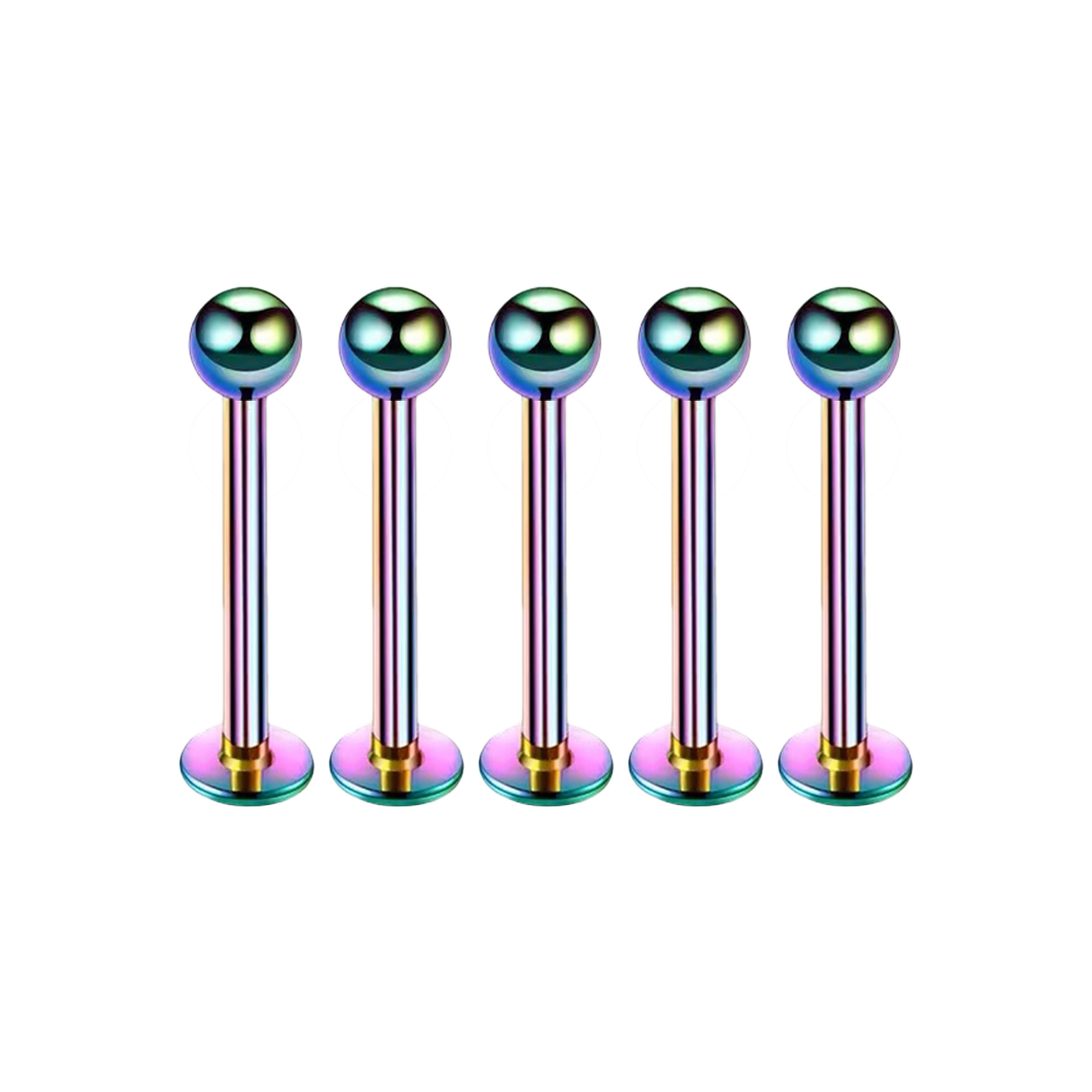 Cross-border e-commerce stainless steel lip nail ball outer tooth titanium steel ear nail personality ear bone nail puncture jewelry in stock wholesale