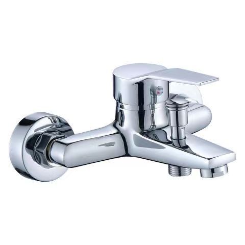 Copper shower head suit bathroom hot and cold faucet triple bathtub faucet switch booster nozzle Mixing Valve