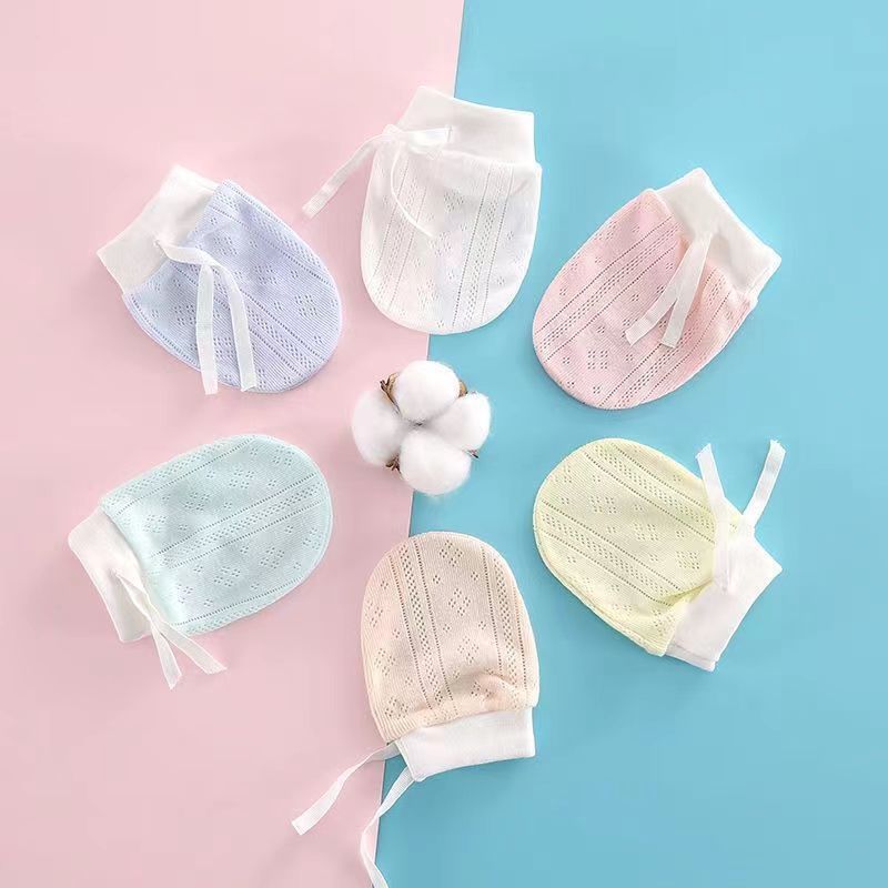 Перчатки для новорожденных, антицарапин, дышащие, для 0-12 месяцев