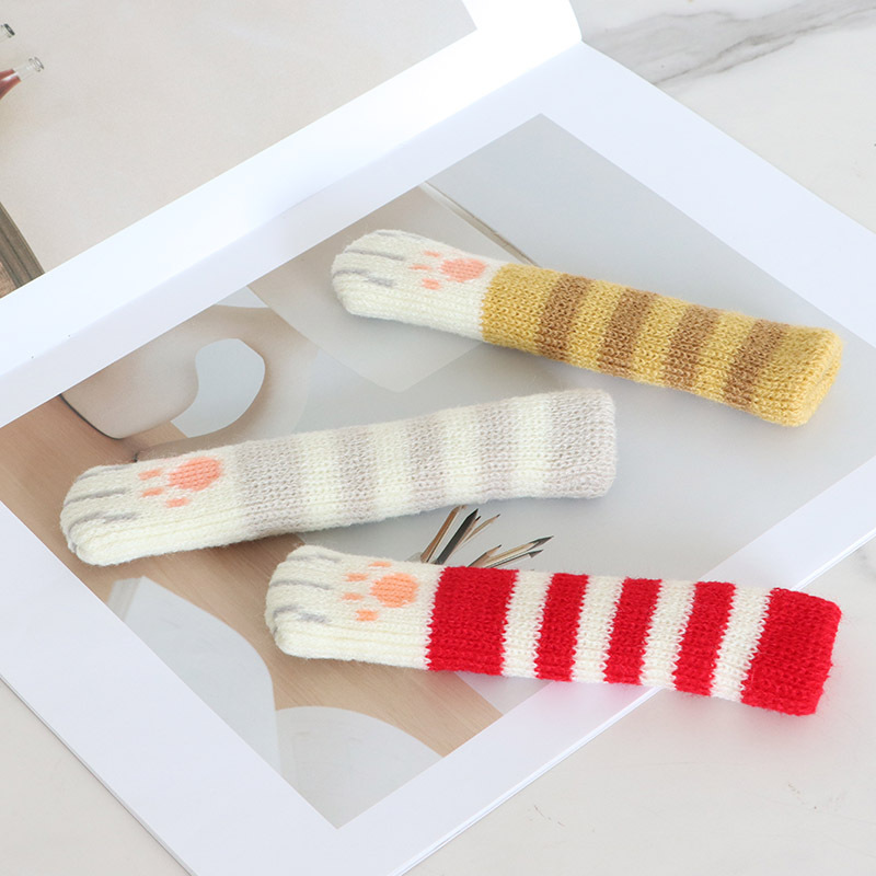 Door handle floret protective cover unit door entry door window handle anti-knock bedroom door lock pad cat claw stripes