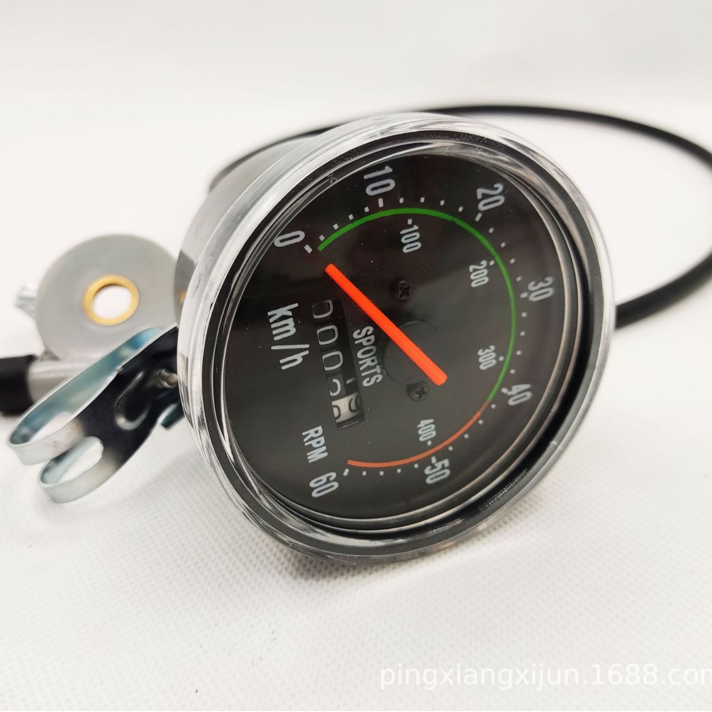 Mountain bike meter bicycle code meter road bike odometer riding big head mechanical meter riding speed measuring equipment