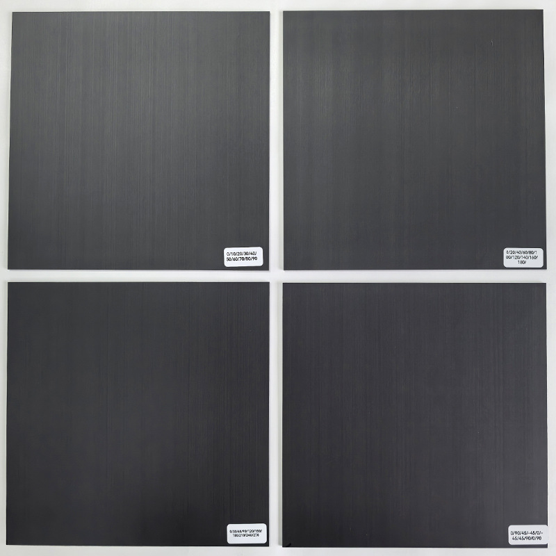 T700 Unidirectional Board with Different Angles of 45 Degrees Positive and Negative Laminated High-Strength Carbon Fiber Board Custom Processing