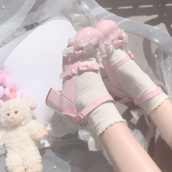 2025 New Palace-Style Sweet and Cute Lolita Shoes Mary Jane Small Leather Shoes Girl Princess Shoes