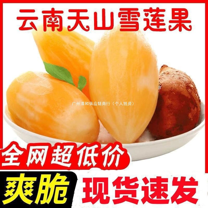 Fresh Seasonal Yellow Heart Fruit, Fresh Fruits, Fresh Snow Lotus Root, Fresh Yunnan Snow Lotus Root, Direct Shipment from Tianshan, Third-Grade Others