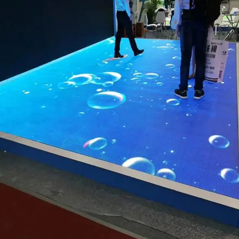 Полноцветные светодиодные плитки экрана Бар Сцена Пол Indoor Человеко-интерактивная игра Земля Дисплей аренда