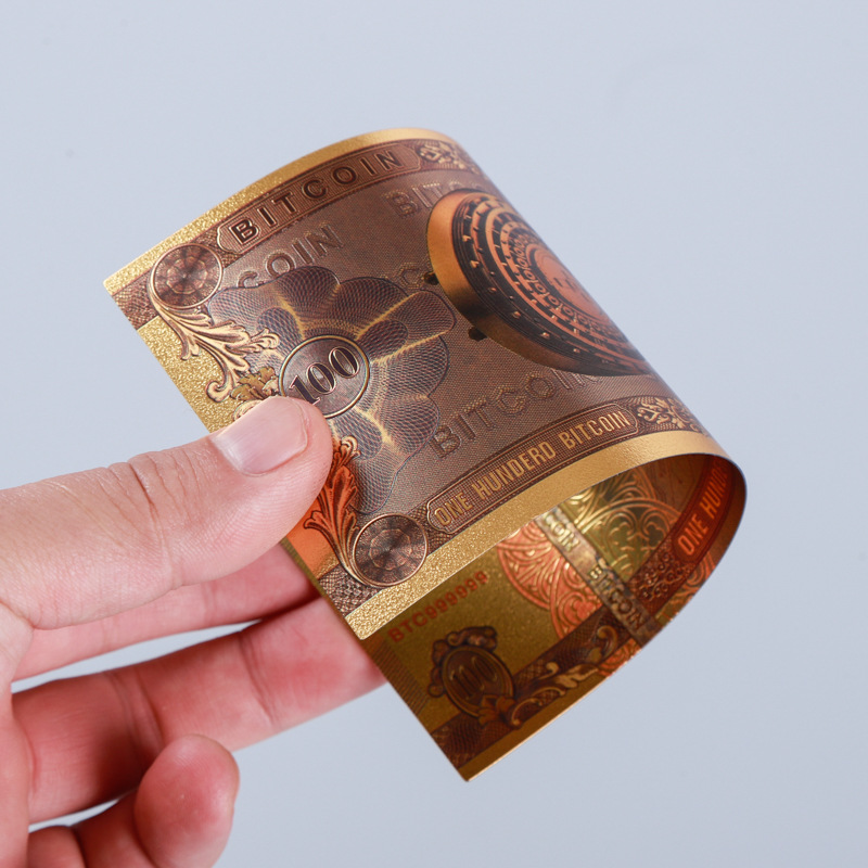 Gold Foil Commemorative Coins Pet Plastic Gold Foil Gold Banknotes New Yen 800 Million Commemorative Banknotes Japanese Commemorative Coins Wholesale Customization