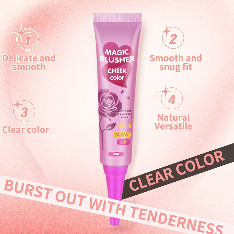 All English LBLS Magic Blush Matte Naked Makeup Face Highlight Fit Brightening Rouge Natural Wholesale