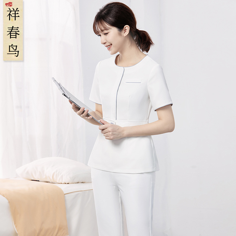 Элегантная лёгкая форма медсестры Xiangchunniao для медицинской красоты для женщин весна и лето салон красоты стоматология рабочая одежда