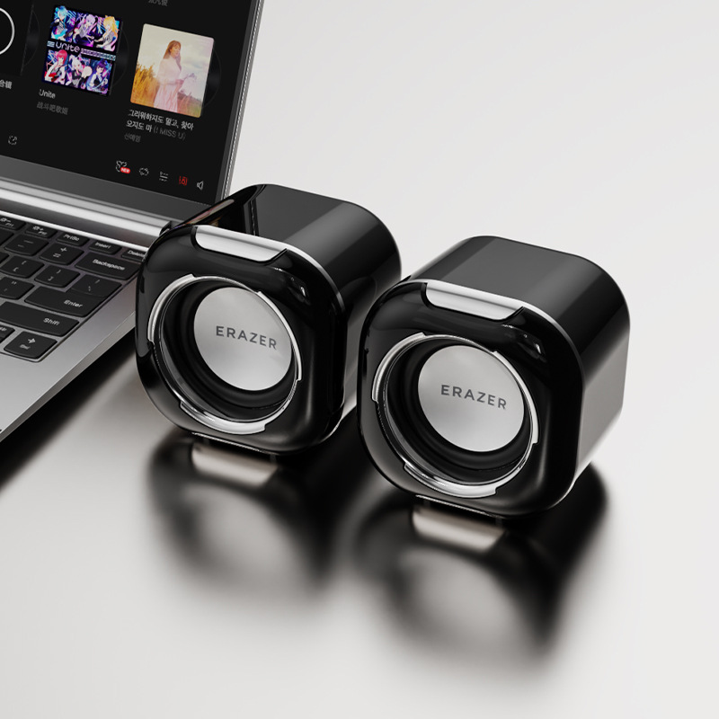 Новый Lenovo экологический Power настольный маленький динамик стерео двухканальный проводной сабвуфер черный динамик