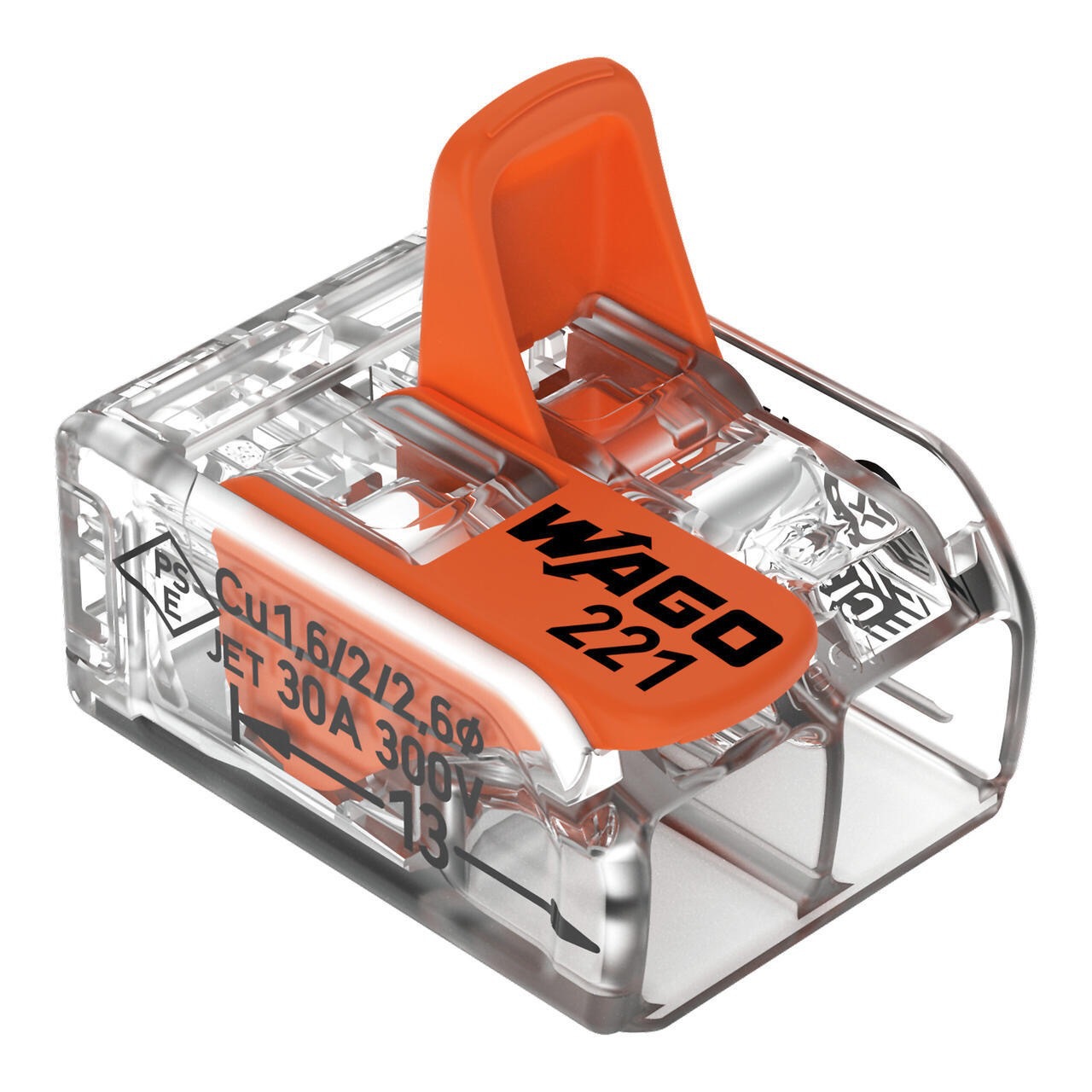 WAGO/Wanke 221-612/613/615 High Power Soft and Hard Wire Universal Terminal Paraller Original