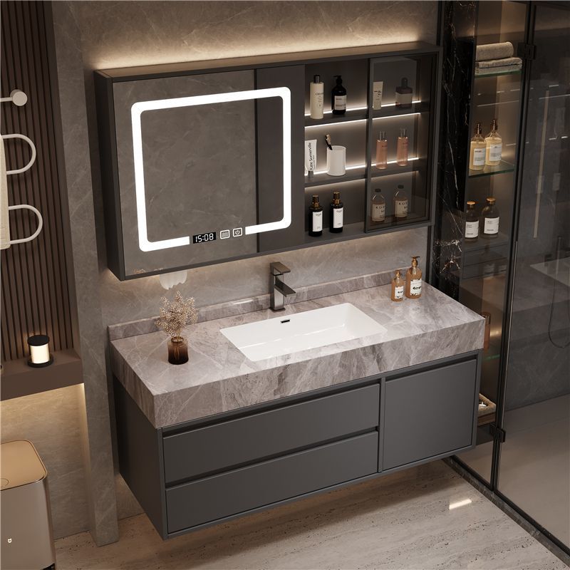 Slate Seamless Ceramic Basin Bathroom Cabinet Simple Bathroom Wash Basin Wash Basin Combination Bathroom Factory