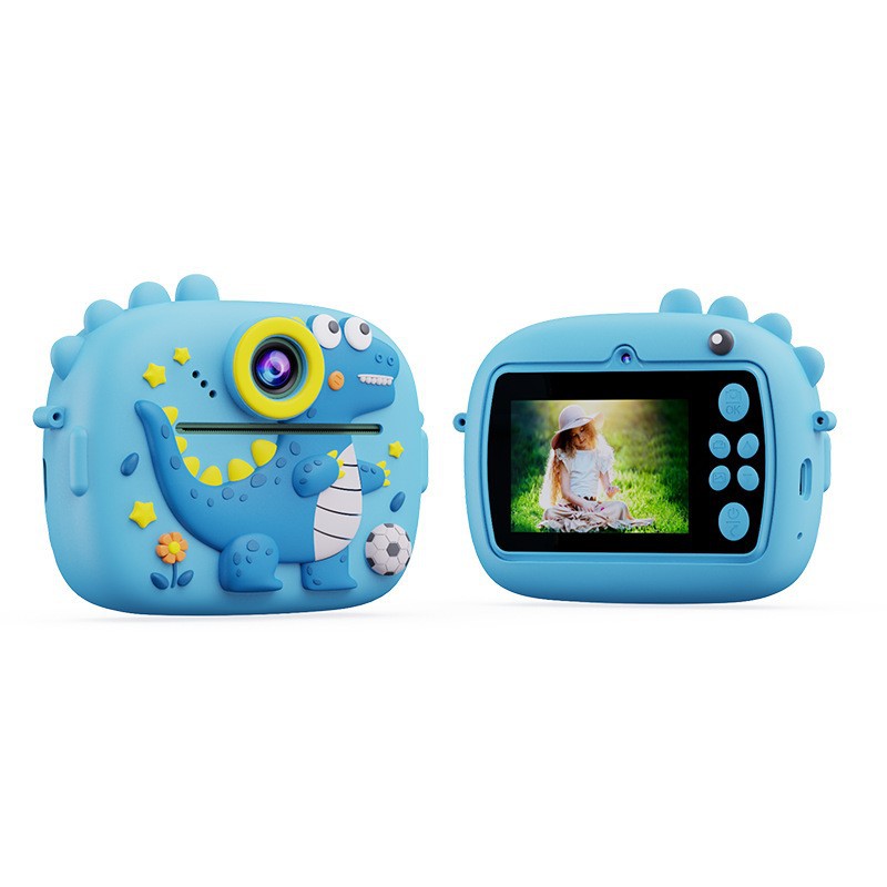 Cross-Border Children's Printing Camera Hd Cartoon Video Dual Camera Mini Toy Digital Camera Hd Printing