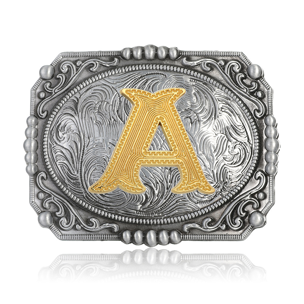 [Yinsu] Cross-border TUME Amazon Initial Western Denim Belt Buckle Men's Novelty Belt Buckle