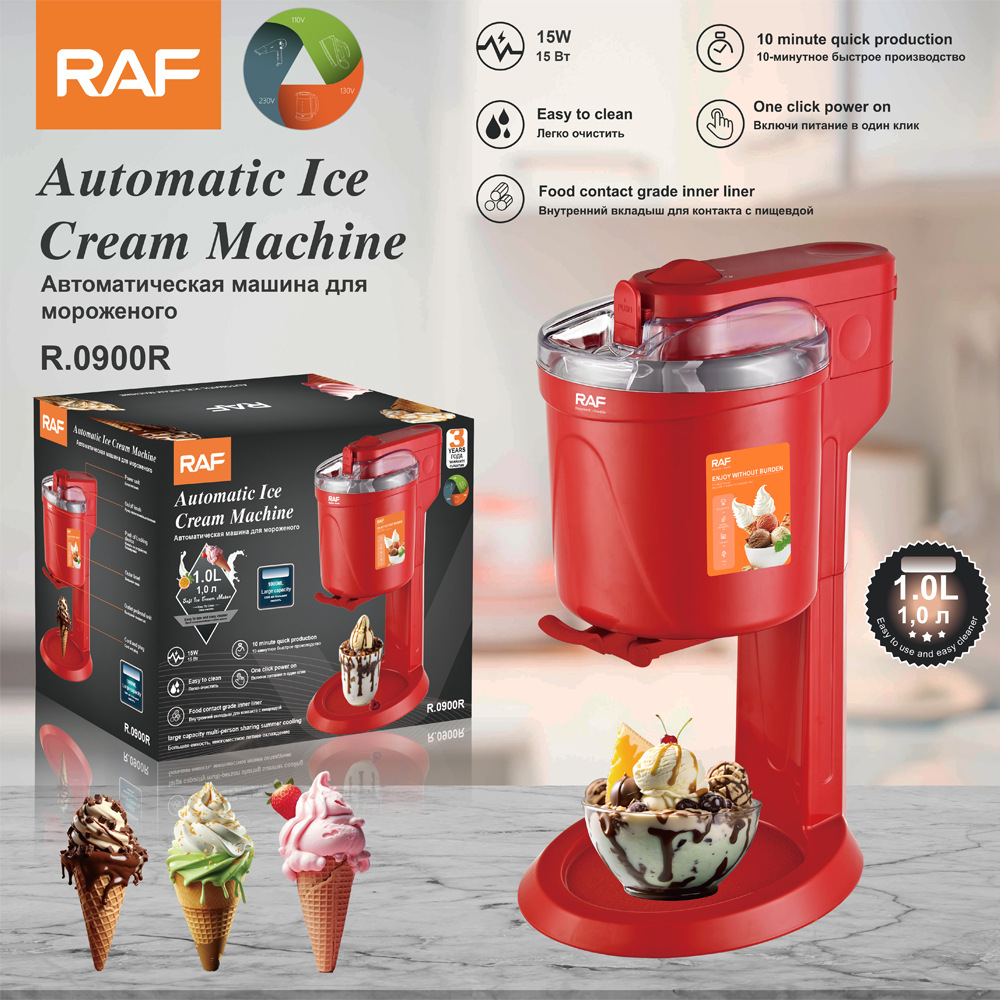 RAF cross-border small homemade automatic home children DIY cone ice cream machine mini fruit ice cream machine